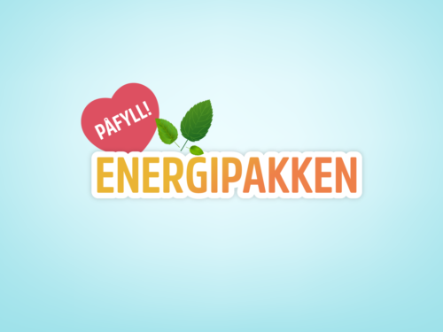 Logo for energipakken som tilbys i kantina under Påfyll-kampanjen.