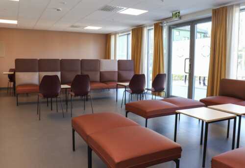 Overview image of common room in the student home in Mo i Rana