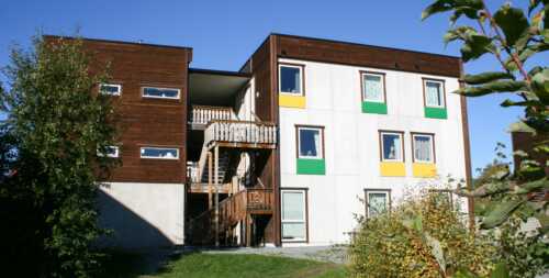 Husbyfaret er moderne studentboliger sentralt i Stjørdal