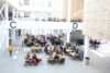 Overview picture from the modern canteen in Steinkjer