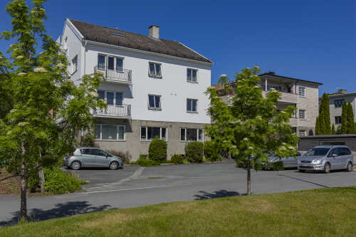 Kirkegata har flott beliggenhet i Levanger sentrum.