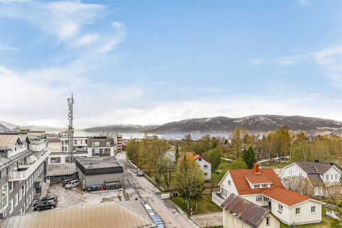 Utsikt fra studentboligene i Mo i Rana